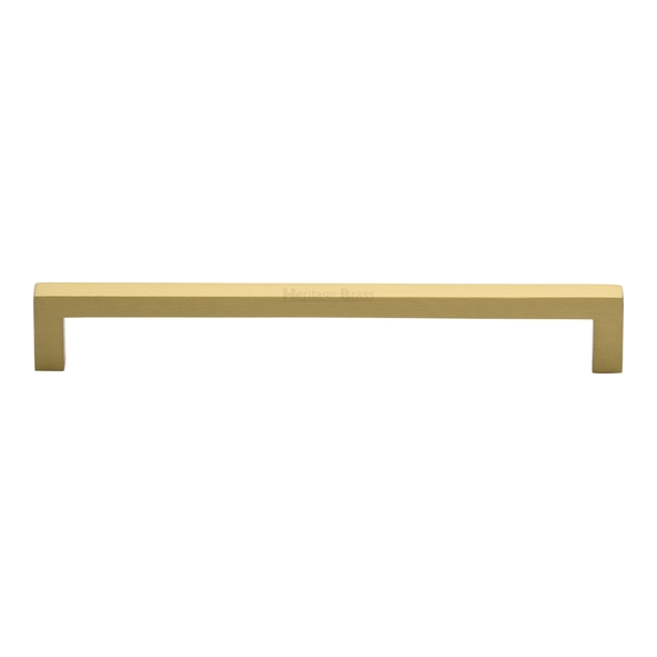 C0339 192-SB • 192 x 202 x 30mm • Satin Brass • Heritage Brass City Cabinet Pull Handle